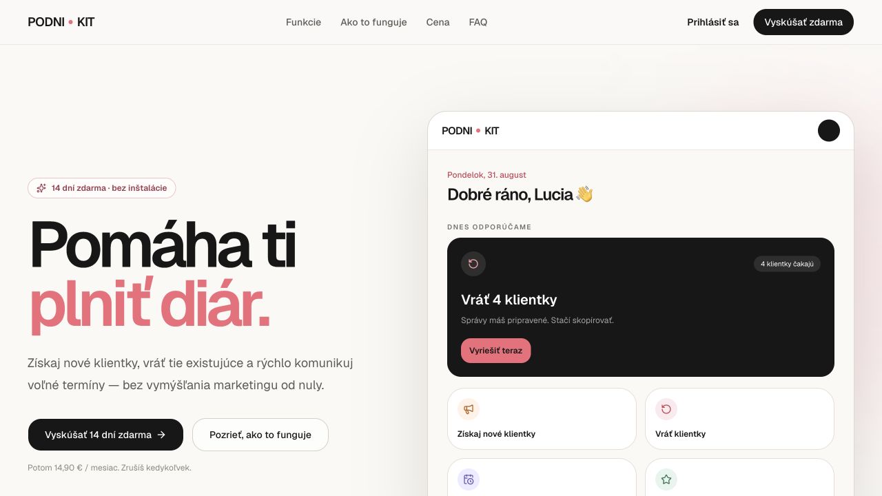 PODNI.KIT BEAUTY – Web uygulaması